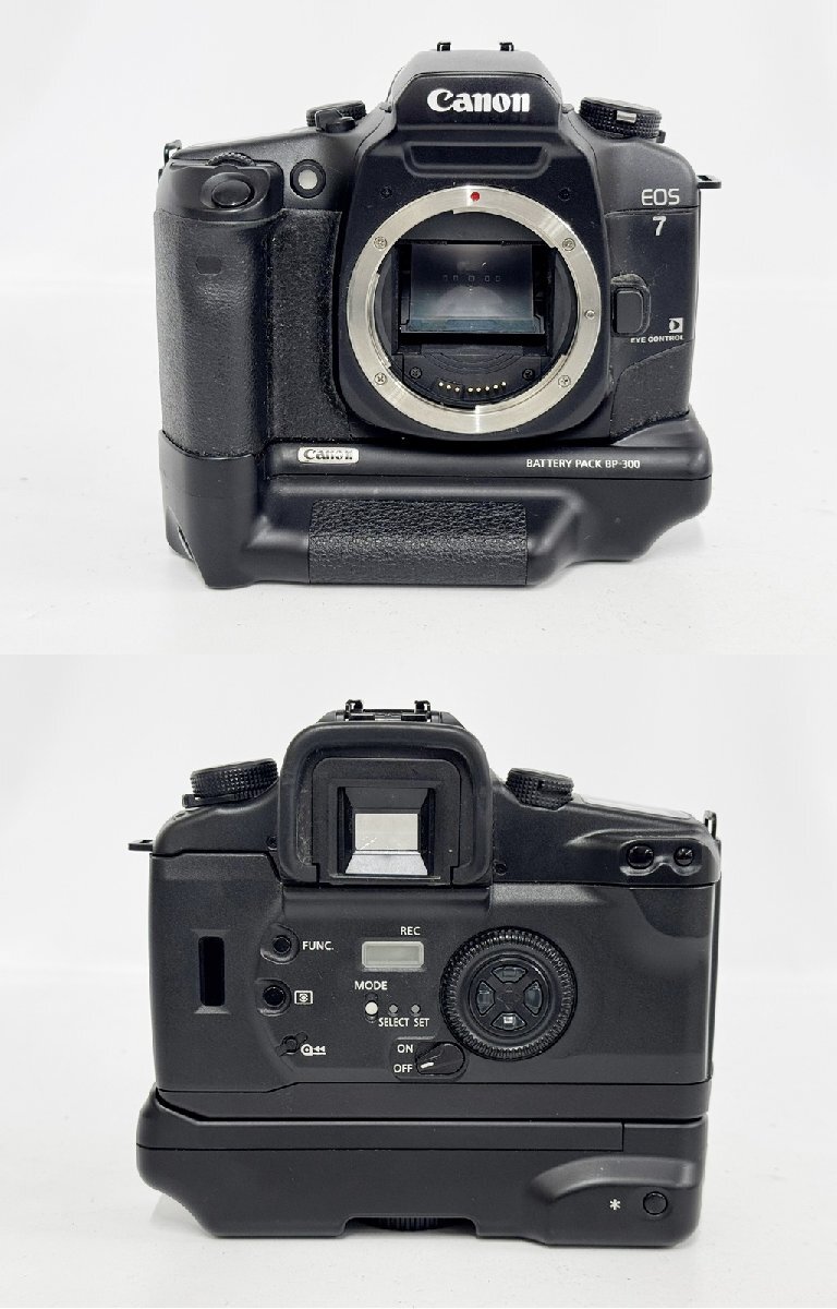 Canon EOS 7 BP-300 Canon eos single‐lens reflex film camera body battery pack instructions attaching shutter OK o355NB