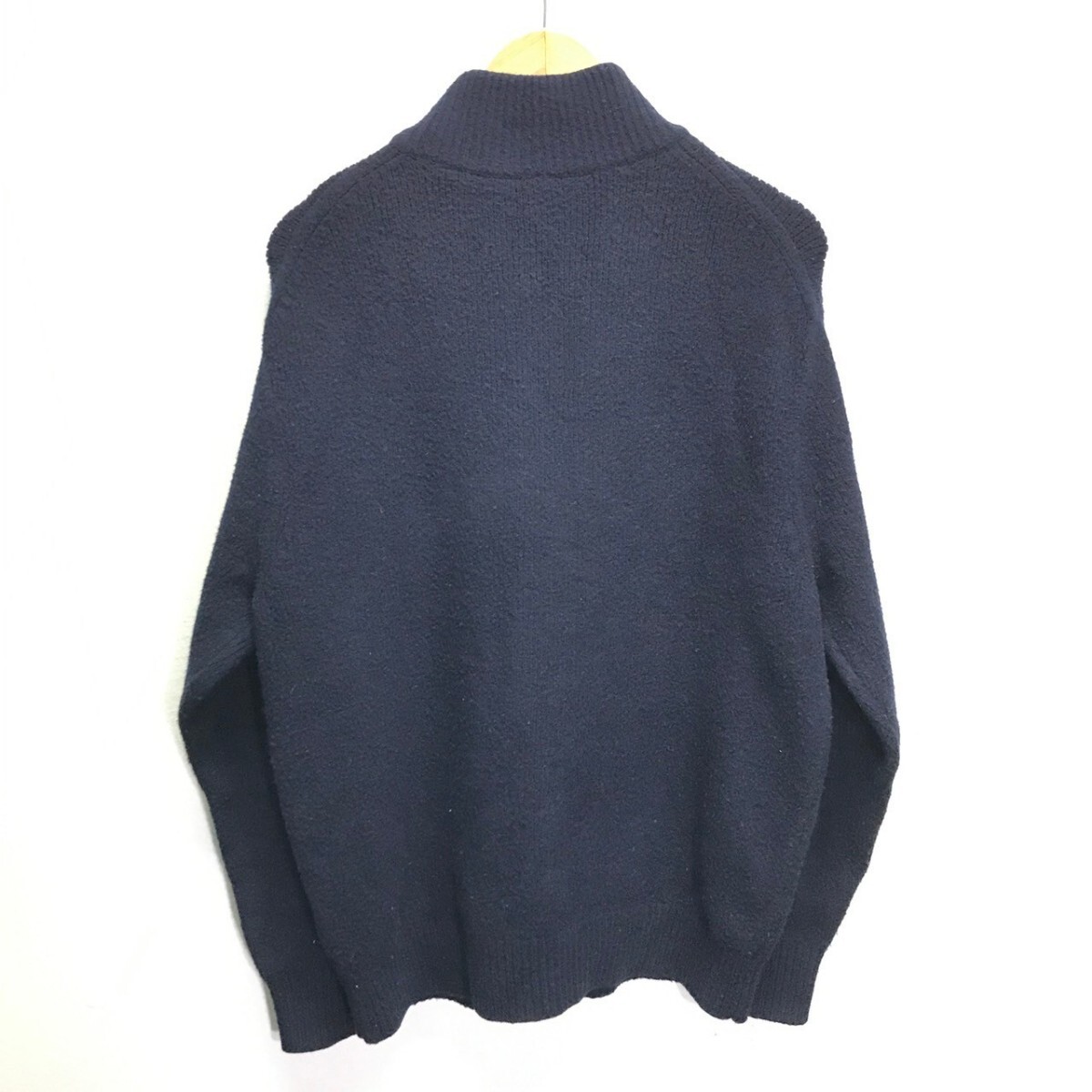 滑らかな肌触り◎【UNIQLO】ユニクロ スフレヤーンハーフジップセーター トップス ニット 大人カジュアル シンプル きれいめ XL / Y23312ii_画像2