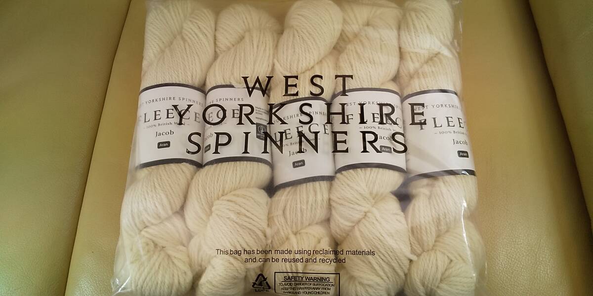 ★ 毛纟 WEST YORKSHIRE SPINNERS ウエストヨークシャースピナーズ　５本セット　FLEECE Jacob Aranフリースジェイコブアラン 英國制 ★