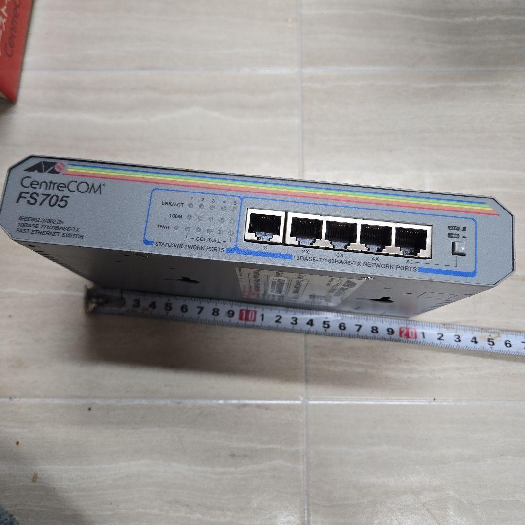 ▲3-3▲CentreCOM FS705 5ポートスイッチ