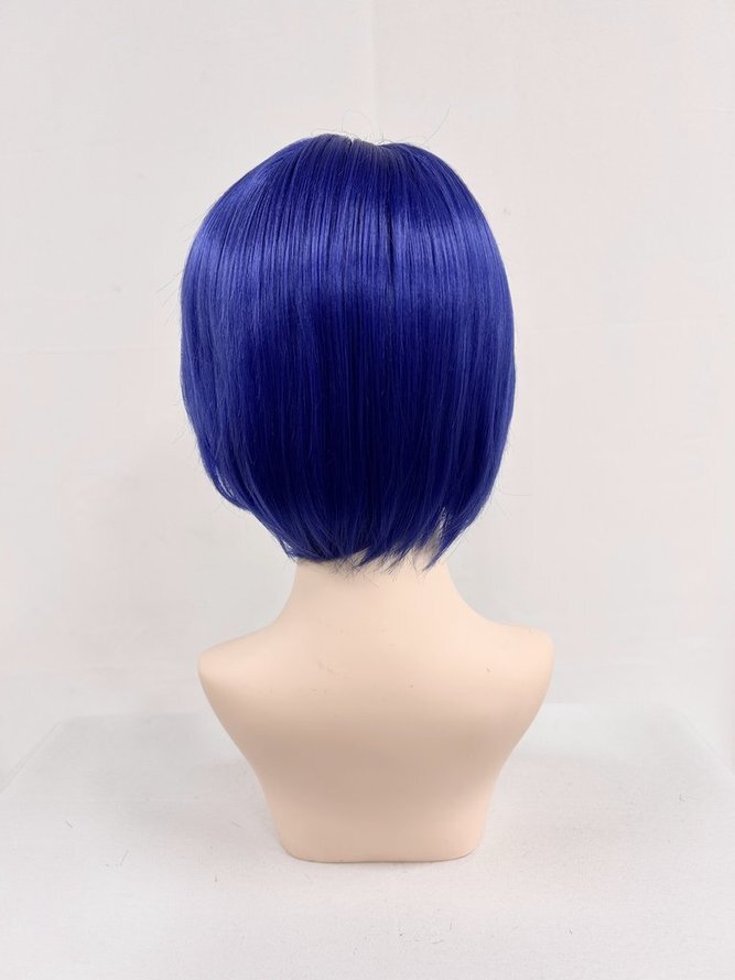 コスプレウィッグ 仮裝 アニメ 人気 耐熱★Wigs2you C-009 ブルー ブルーベリー 派手髪 DARK BLUE ショート 白髪 隠す カツラ レーディス