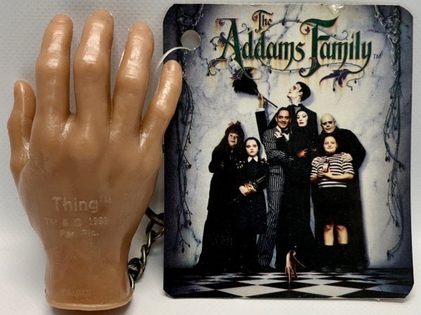 1991 アダムスファミリー シング ハンド ベンダブル フィギュア キーチェーン The Addams Family THING ビンテージ ヴィンテージ