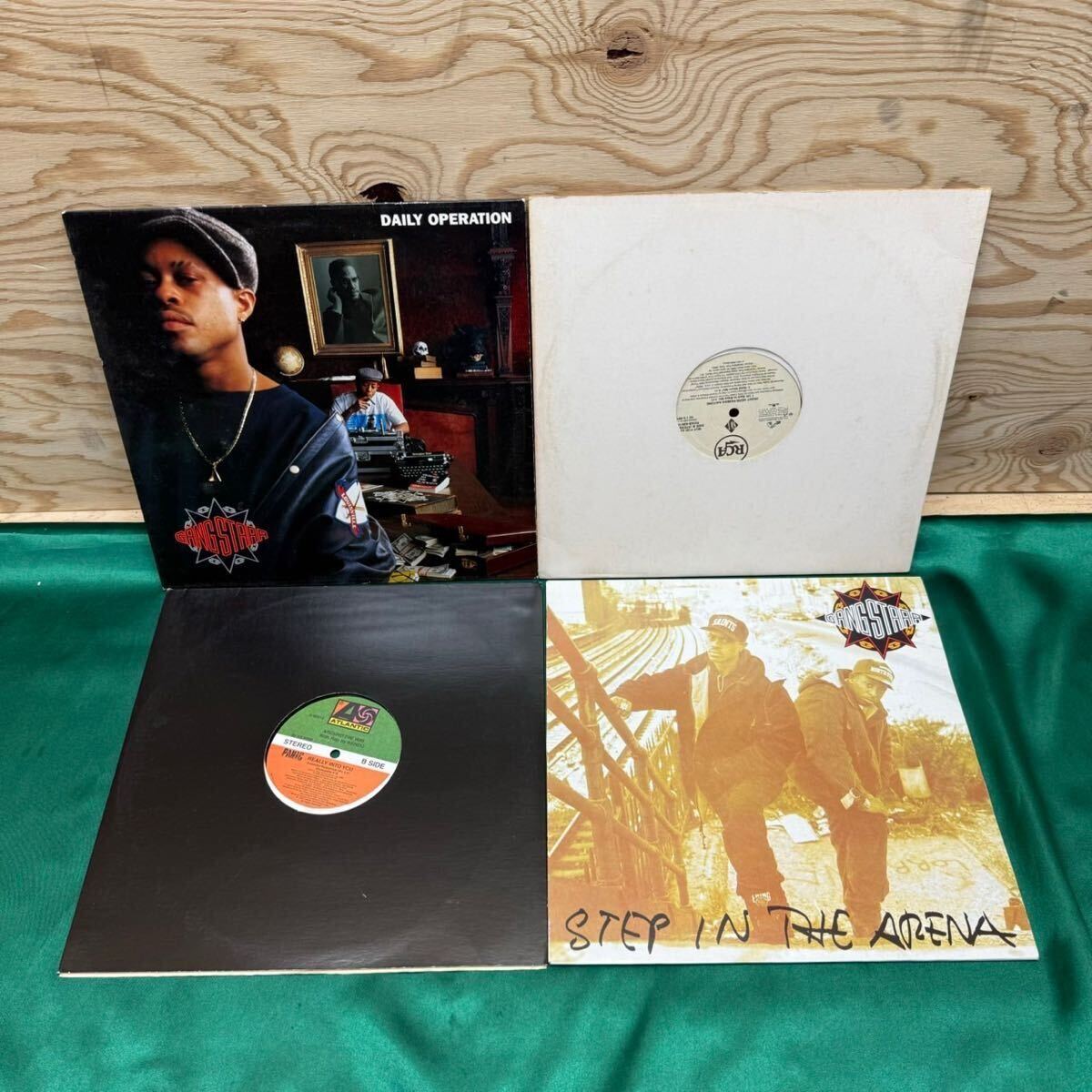 レコード 4枚 GANG STARR SWV AROUND THE WAY With Rap by KENDO ラップ ヒップホップ ギャングスター R7107