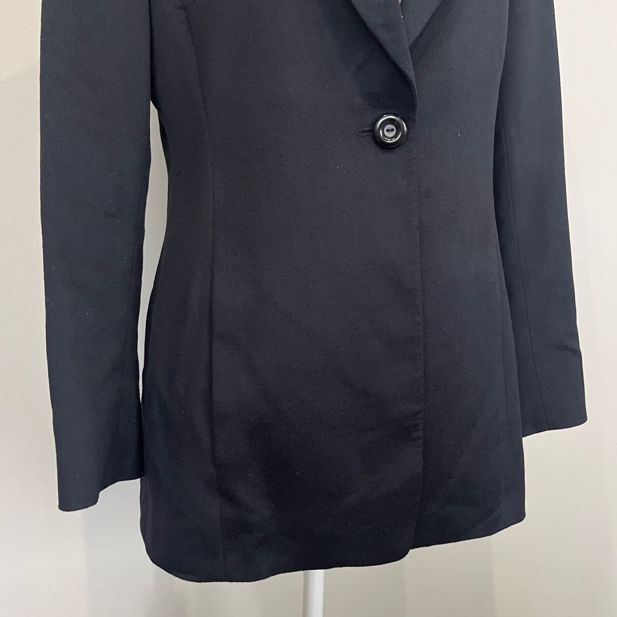 AKRIS アクリス cashmere カシミヤ テーラードジャケット ジャケット ブレザー 黒 ブラック レディース カシミヤ100