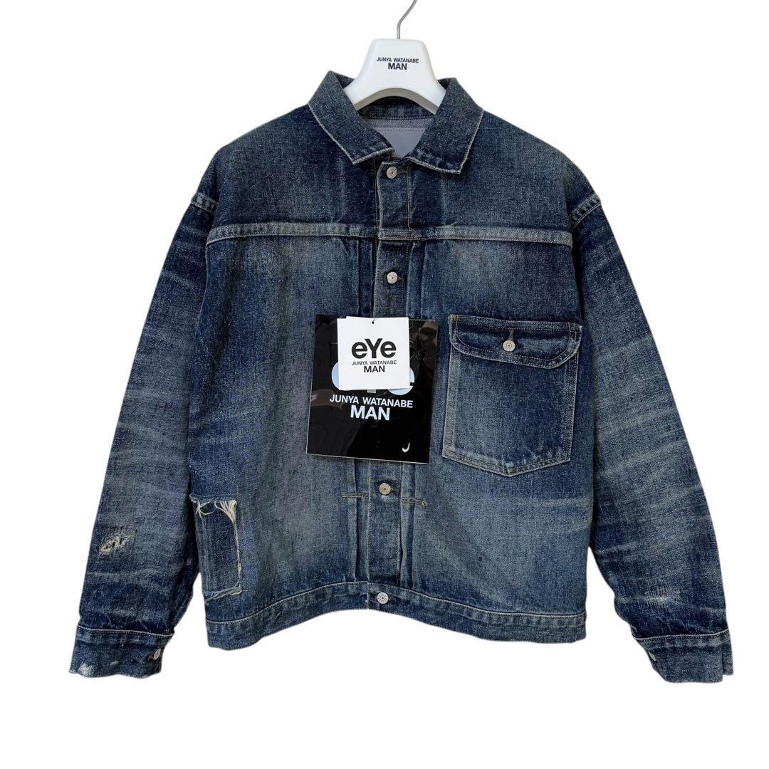 eYe JUNYA WATANABE MAN NEW MANUAL W-NAME T-BACK DENIM JACKET eYe JUNYA WATANABE MAN NEW MANUAL W-NAME T-BACK DENIM JACKET
