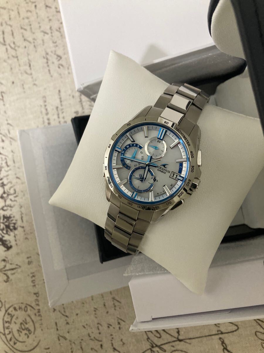 新品未使用 超美品 CASIO オシアナス チタン メンズ チタニウム