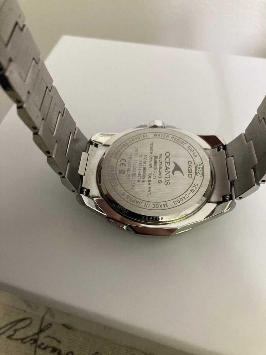 新品未使用 超美品 CASIO オシアナス チタン メンズ チタニウム