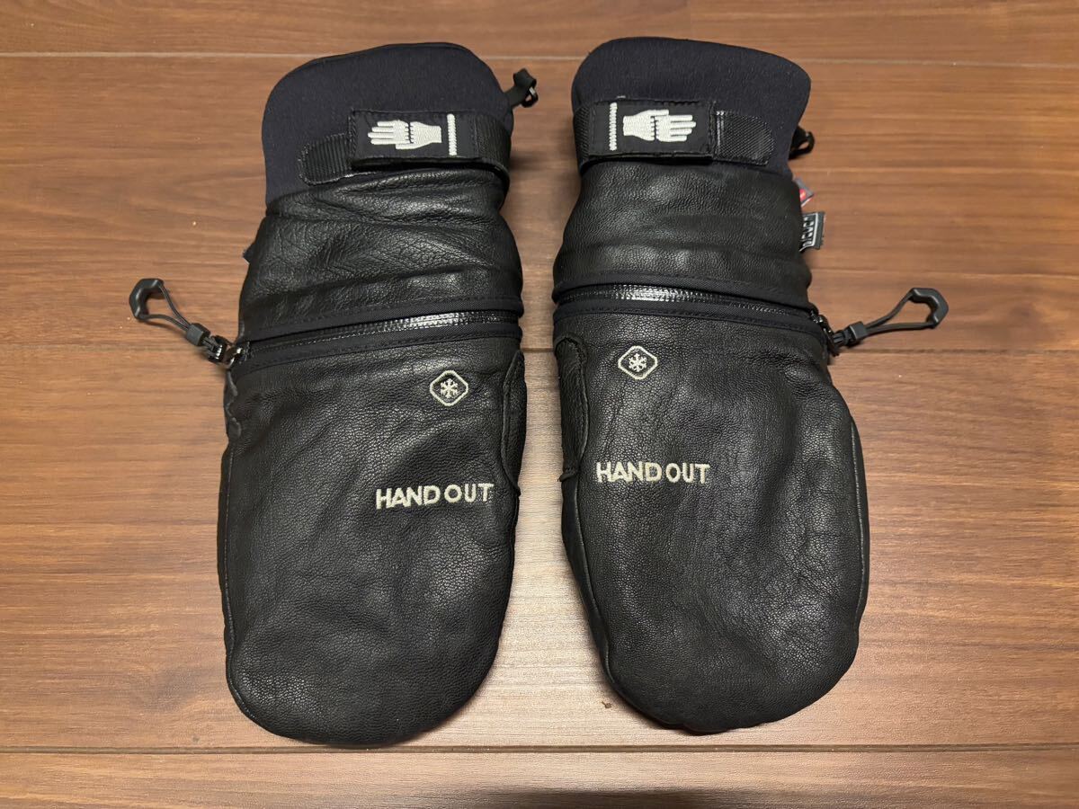 HANDOUT Mi-Low Mittens ハンドアウト ミトン ブラックレザー Lサイズ