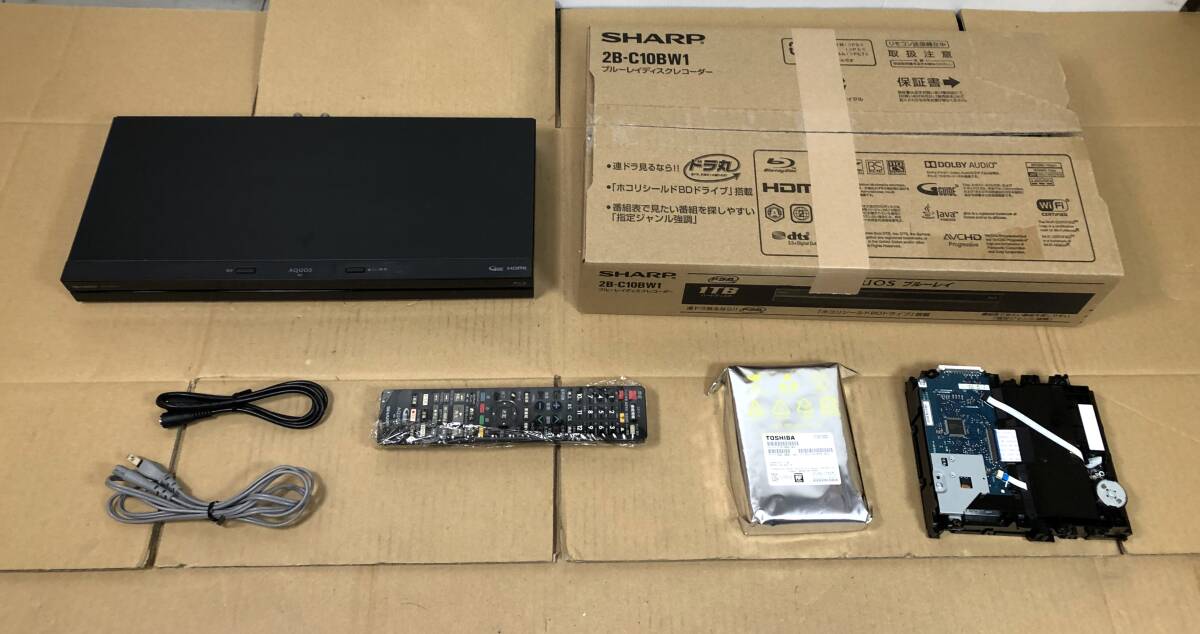 SHARP　シャープ　ブルーレイディスクレコーダー　2B-C10BW1