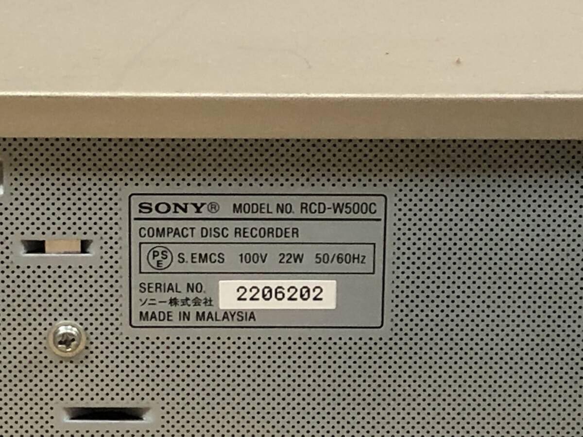 SONY Sony compact диск магнитофон CD магнитофон RCD-W500C