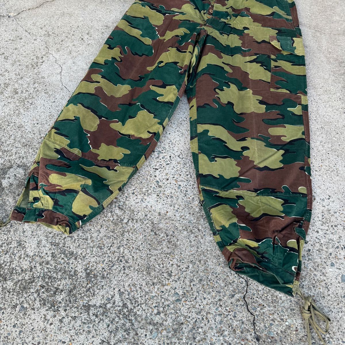 ビンテージ　50s　ベルギー軍　ジグソーカモ　ユーロ　ミリタリー　パンツ?、堋?50123