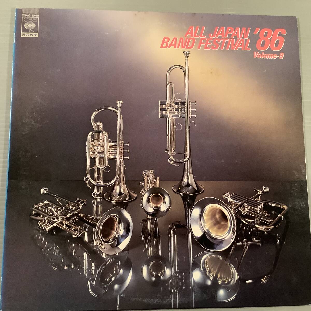 LP(吹奏楽)●日本の吹奏楽 '86VOLl.9※第34回全2本吹奏楽コンクール実況録音盤※両面出場団体一覧・メンバーリスト付●良好品！