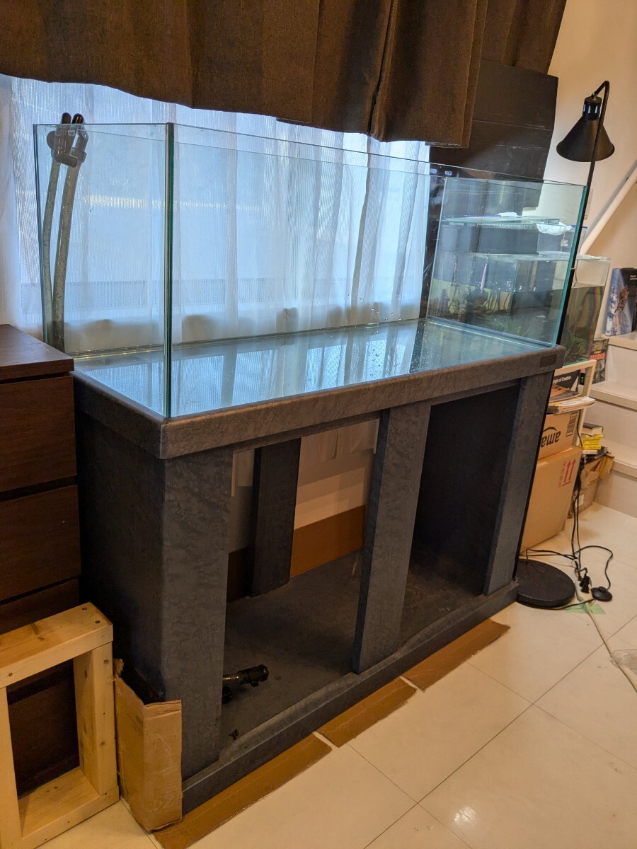 ガラスフレームレス水槽120㌢45㌢高さ45㌢+マーフィード専用 ガラスフレームレス水槽120㌢45㌢高さ45㌢+マーフィード専用