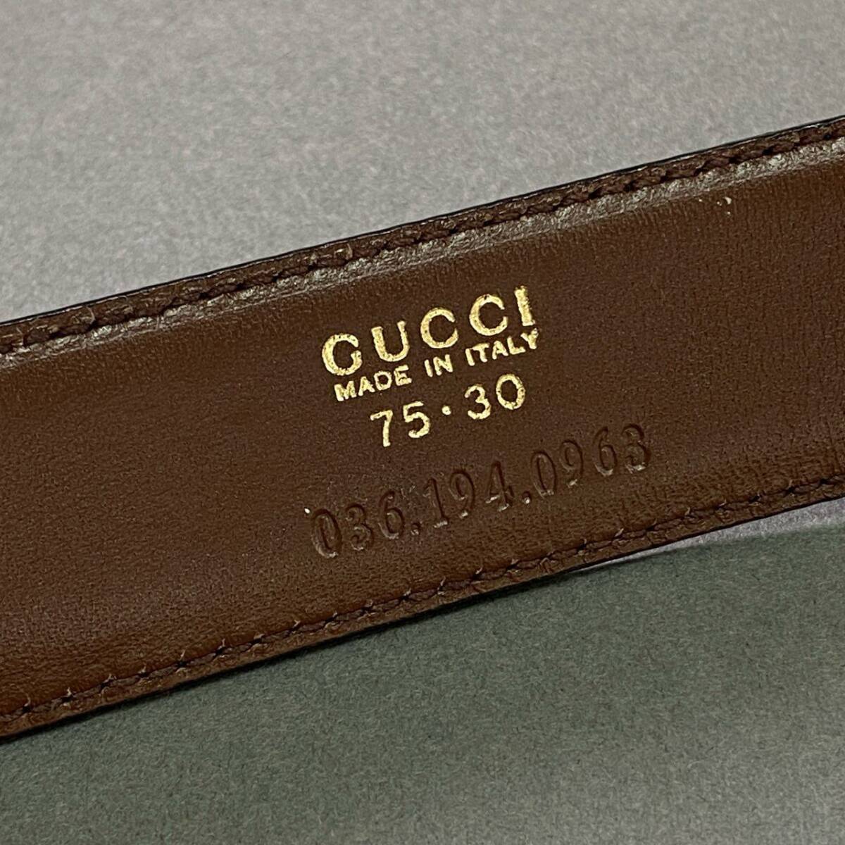 a17 GUCCI グッチ ピンバックル レザーベルト 75 30 ブラック ブラウン Leather イタリア制 ビジネス フォーマル オフィス