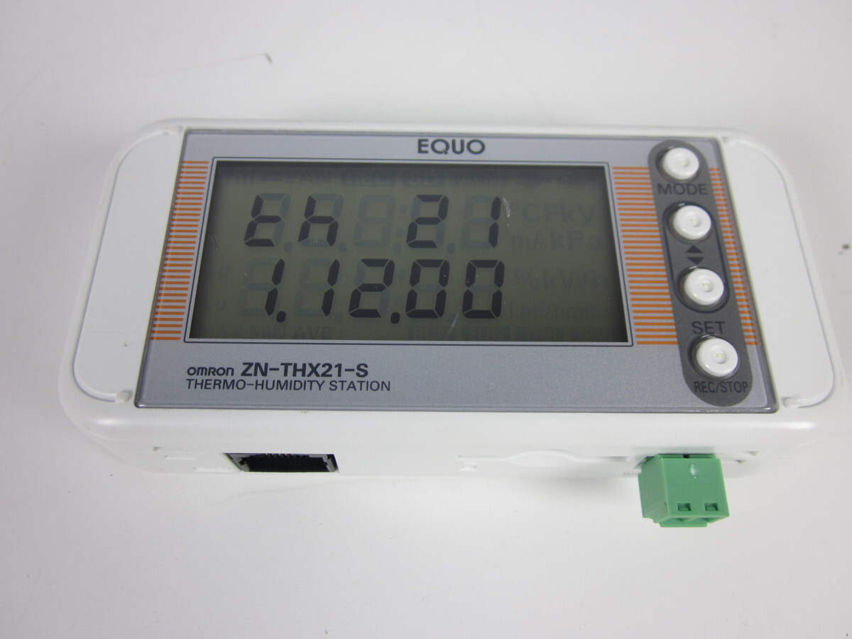 中古】温湿度ステーション ZN-THX21-S オムロン Omron ロガー 中古】温湿度ステーション ZN-THX21-S オムロン Omron ロガー