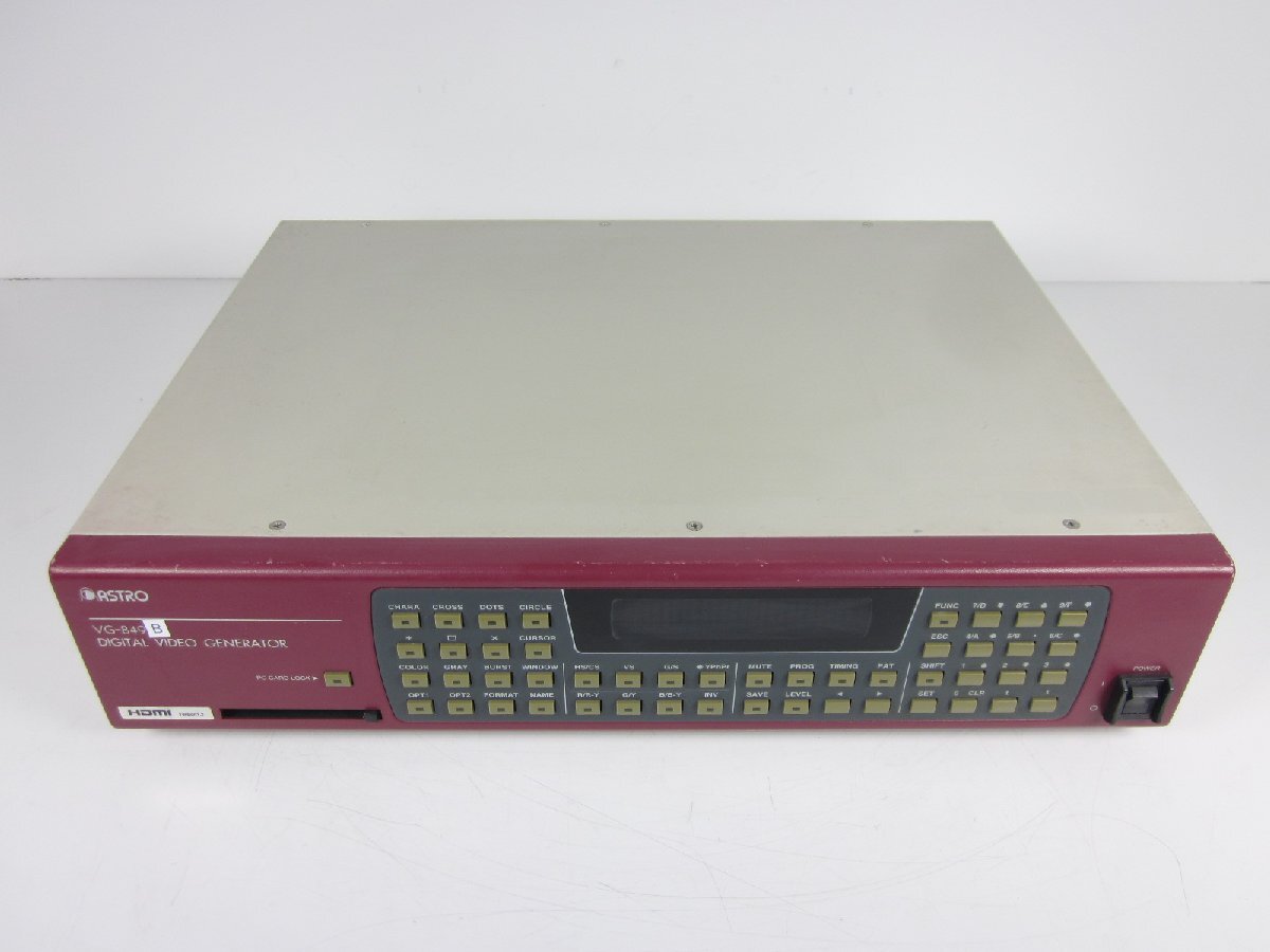 中古】プログマラブル信号発生器 VG-849B アストロデザイン 中古】プログマラブル信号発生器 VG-849B アストロデザイン