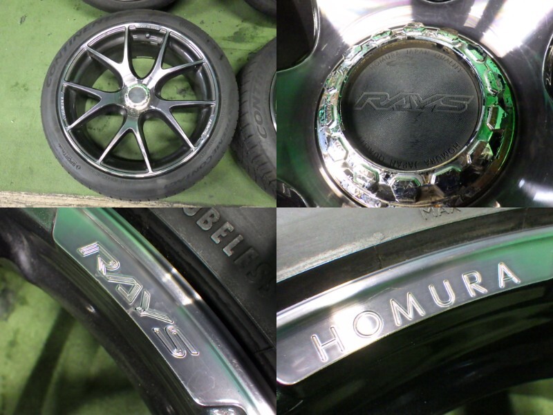 RAYS HOMURA 2×5S 2023年タイヤ 19インチ8.5j(+38) 9.5J