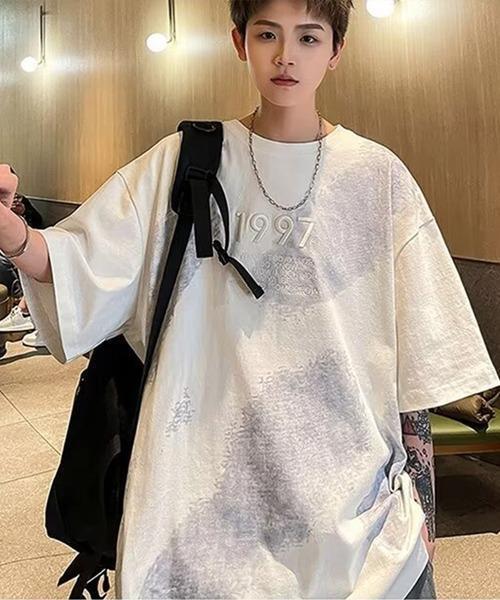 ストリート　1997　ロゴ　Tシャツ　ヴィンテージ風　ワイドシルエット　ホワイト