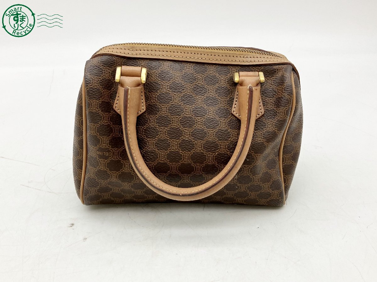 CELINE セリーヌ マカダム柄 ブラゾン ミニボストン CELINE セリーヌ マカダム柄 ブラゾン ミニボストン