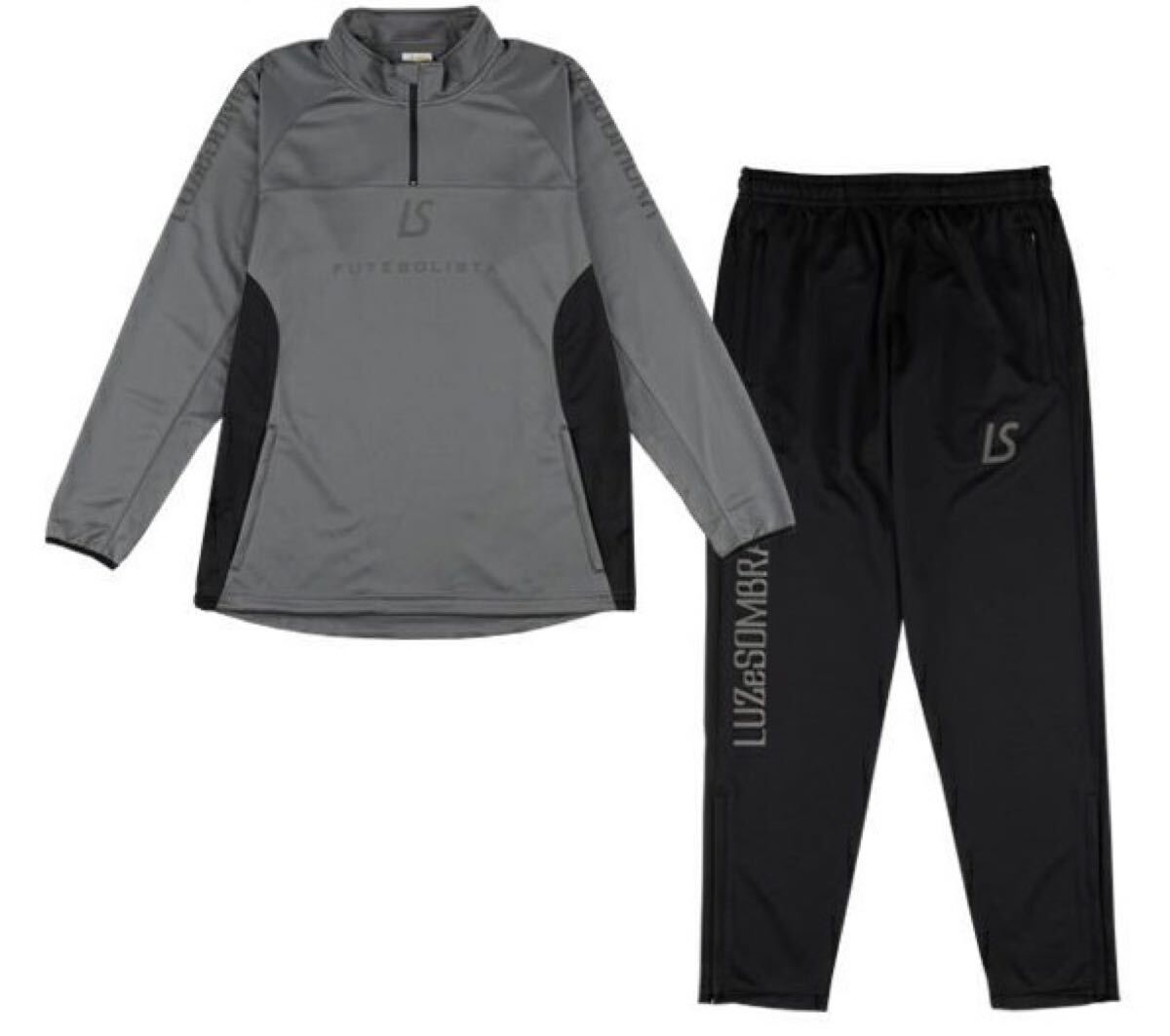 ルースイソンブラ PURELY HAFF ZIP JERSEY SETUP 上下セット チャコール×ブラック Lサイズ 新品未開封 LUZ e SOMBRA