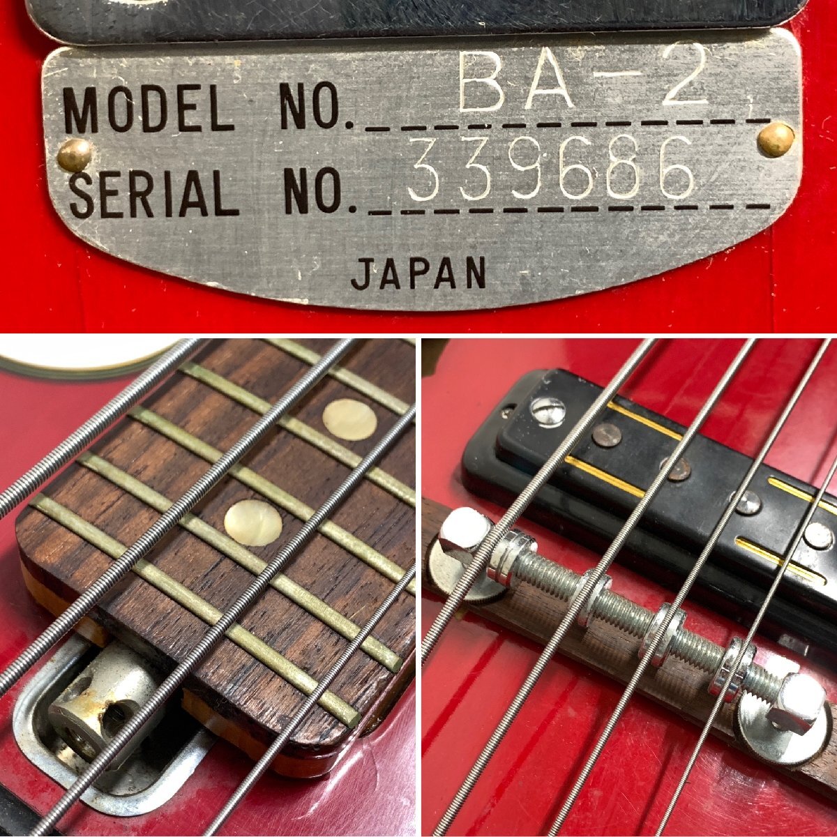 teisco ? ビザールベース　セミアコ TEISCO BA-2 テスコ セミアコベース ヴィンテージ ビザール 日本