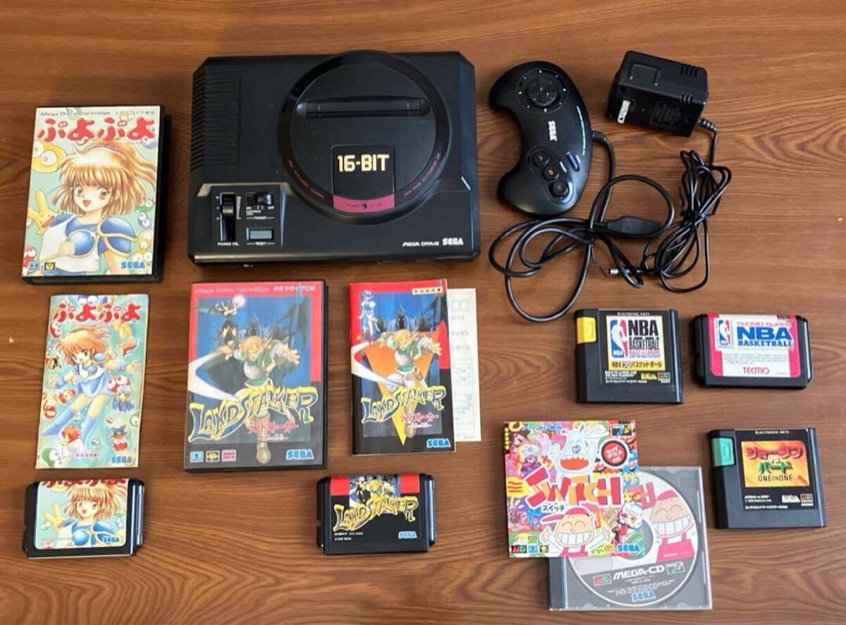 セガ　メガドライブ 本体・ソフト、メガ・CDセット SEGA メガドライブ