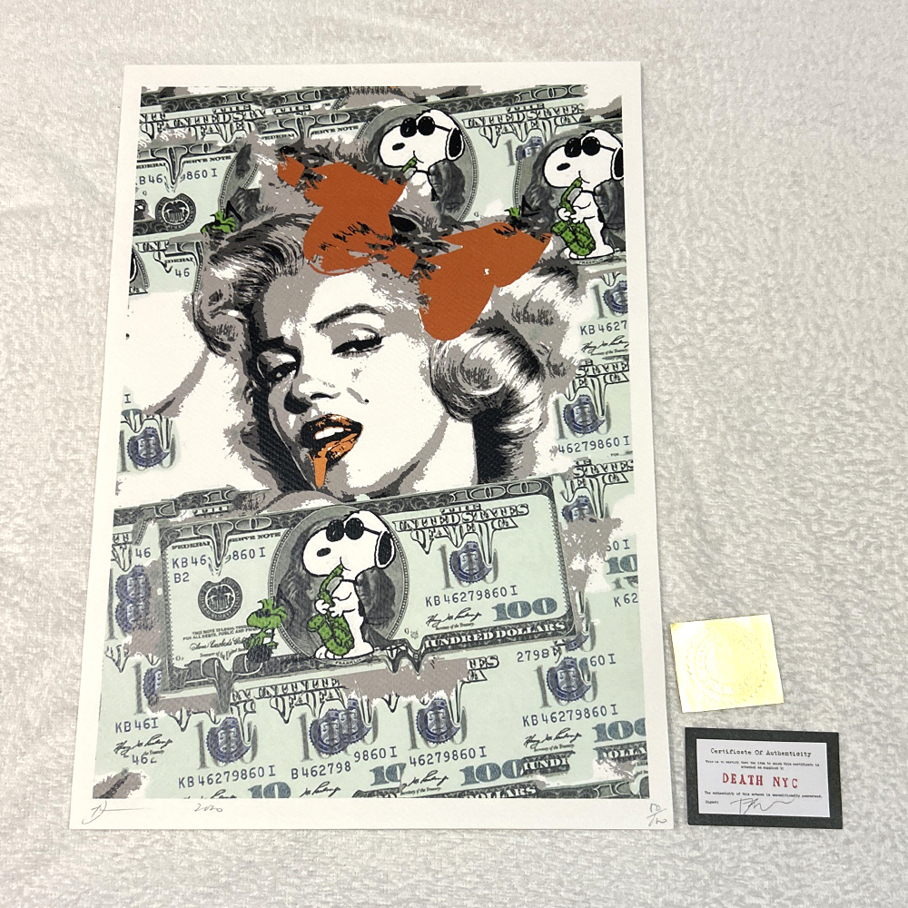 決まりました。売約済 DEATH NYC 世界限定100枚 ポップアート 決まりました。売約済 DEATH NYC 世界限定100枚 ポップアート