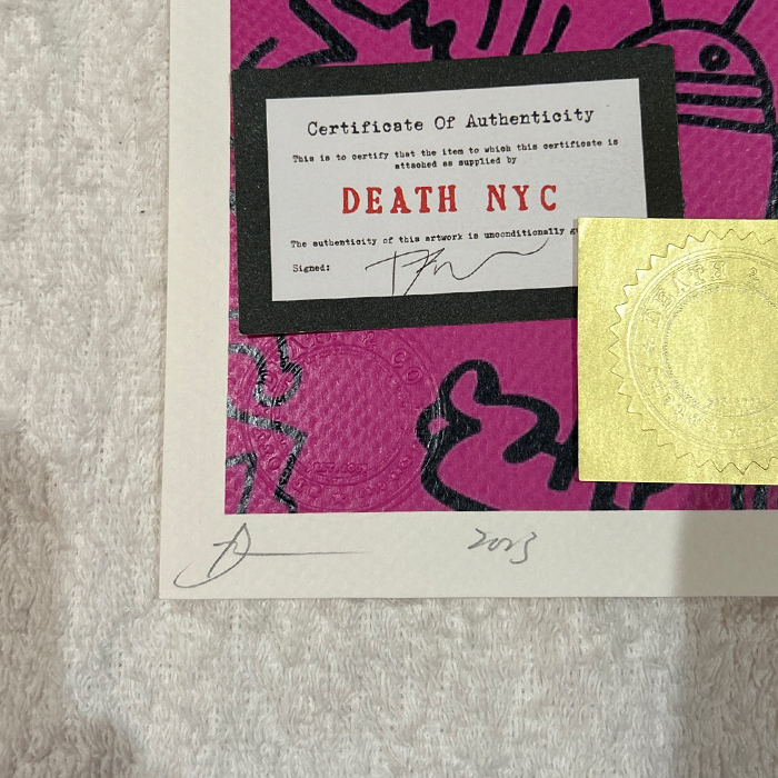 世界限定100枚 DEATH NYC バンクシー Banksy「LOVE RAT」キース