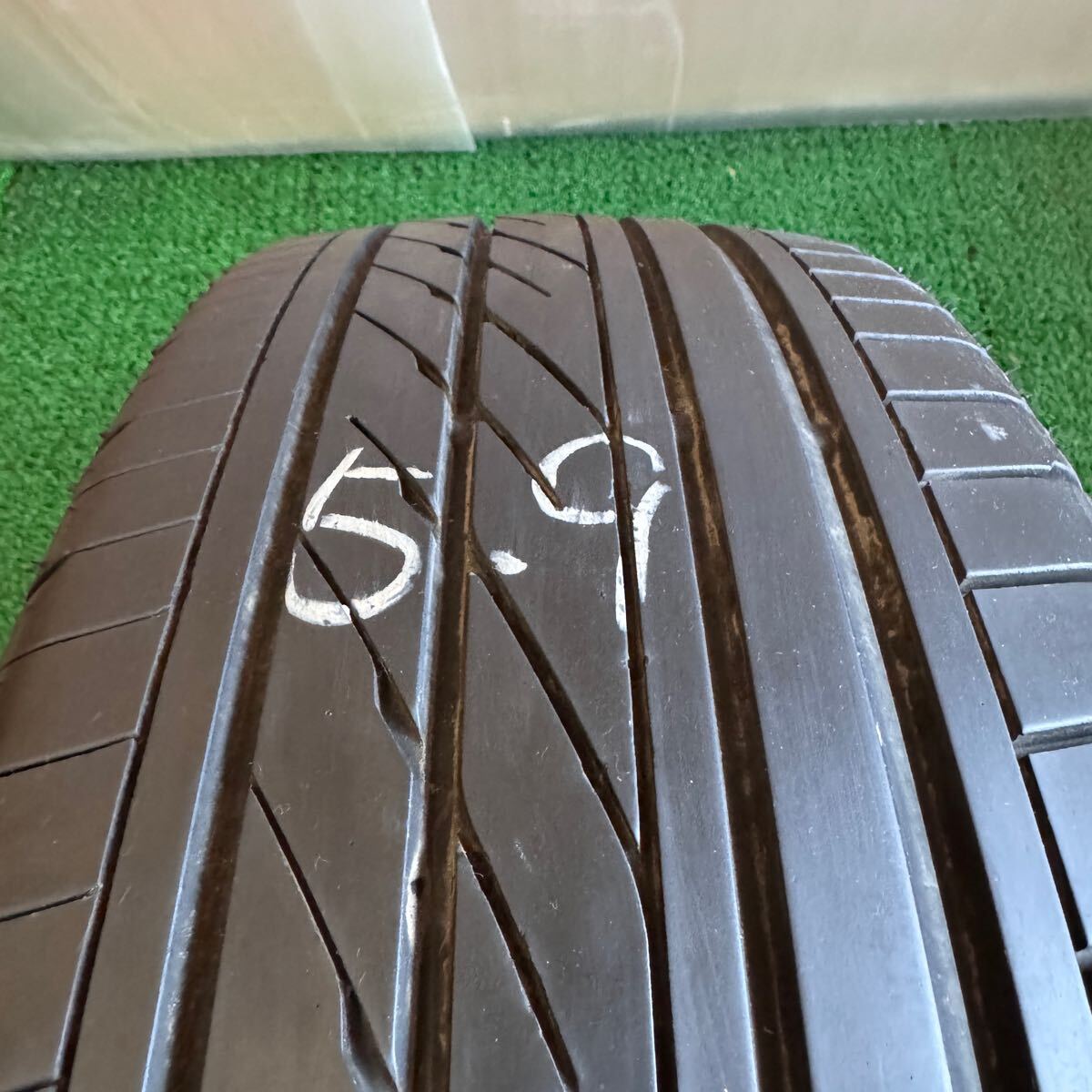 【中古】グッドイヤー EAGLE#1 NASCAR 215/65R16C 109/107R 2本 7.5分山位 21年制 ハイエース キャラバンなどに