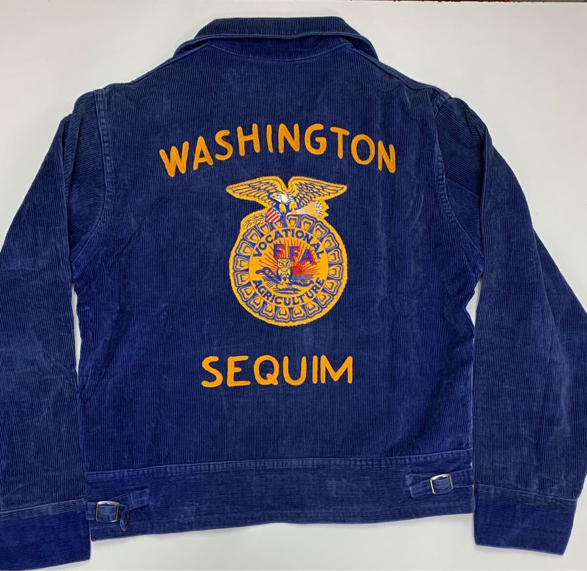 50' 60' FFA ファーマーズ ジャケット　#6 ビンテージ ブルー　 コーデュロイ　WASHINGTON SEQUIM 古著 