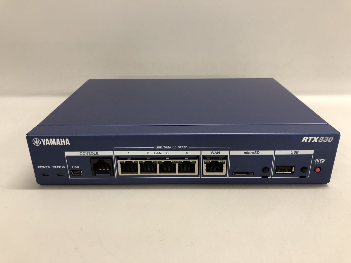 YAMAHA ギガアクセス VPN ルーター RTX830 動作確認・初期化済み 