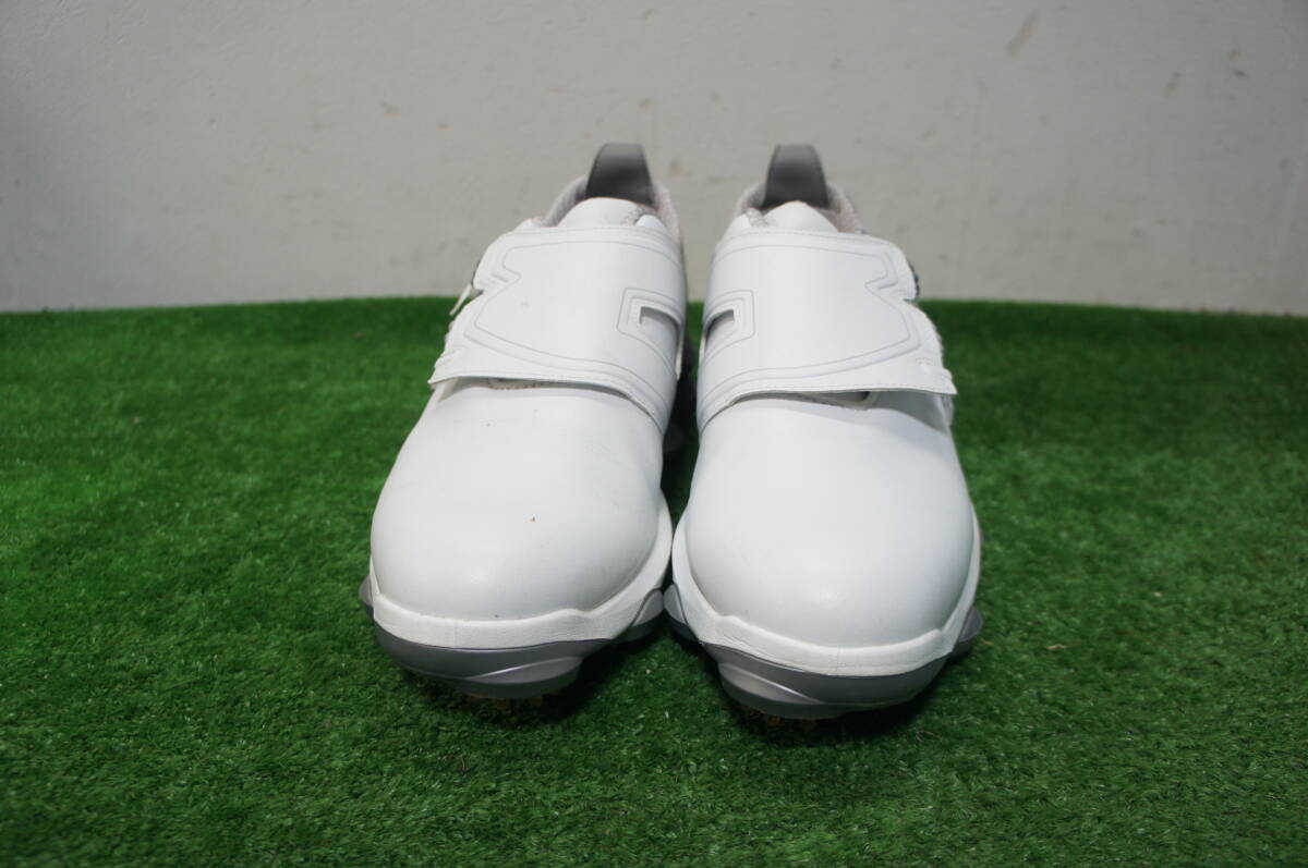 FootJoy フットジョイ ゴルフシューズ ツアーアルファ BOA メンズ ホワイト/グレー 26.5cm　中古美品