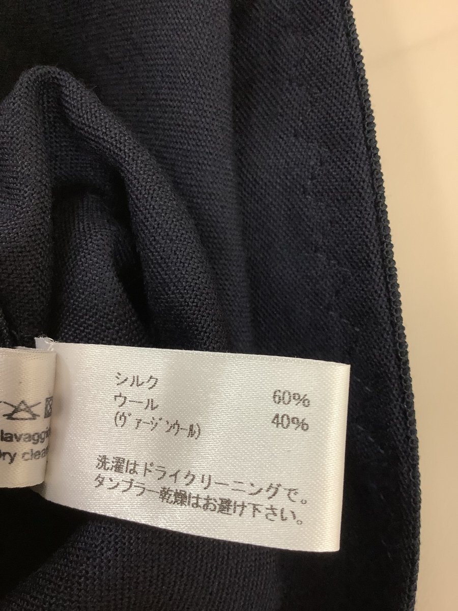 ボッテガ?ヴェネタ (Bottega Veneta) ネイビーワンピース 前身頃ドレープ サイズ38