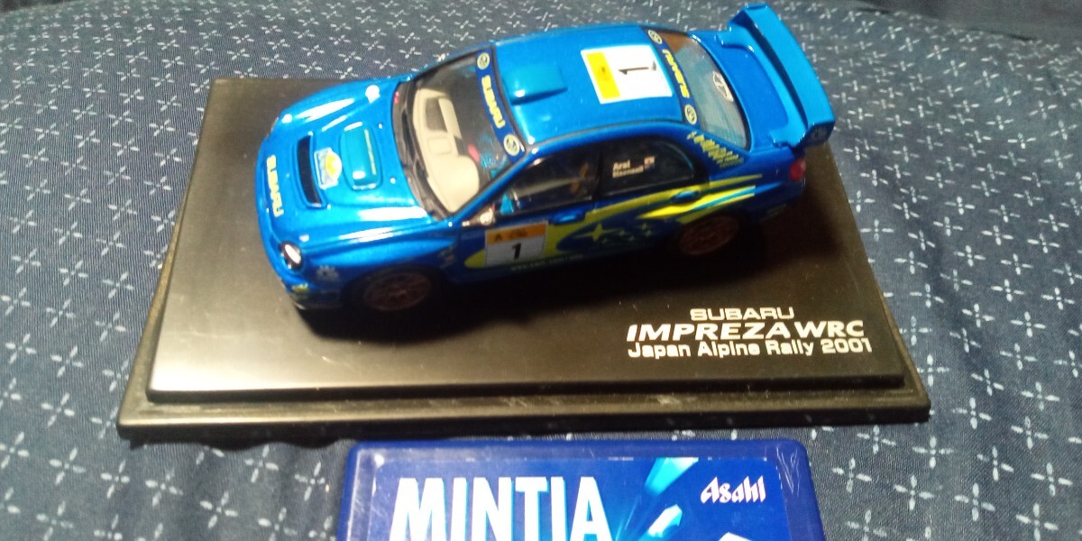 エムテック　多分1/64 スバル　インプレッサWRC 日本ラリー2001 新井選手