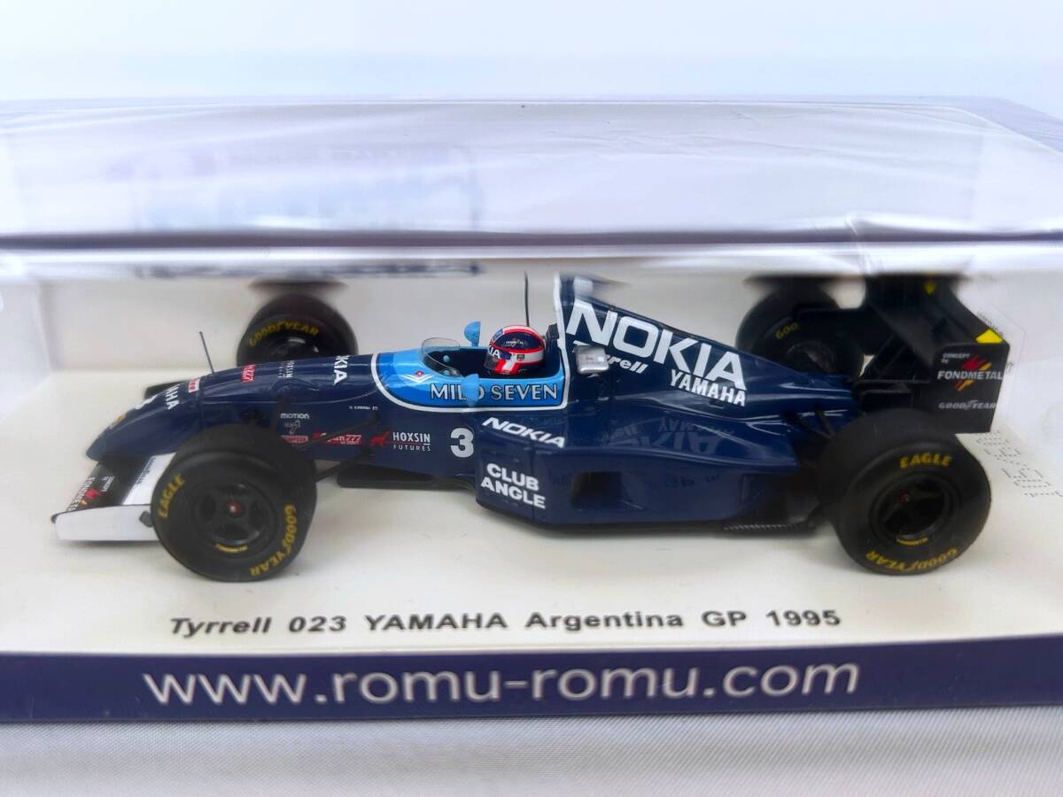 ロム特注 1/43 ティレル 023 ヤマハ 1995 片山右京 アルゼンチンGP
