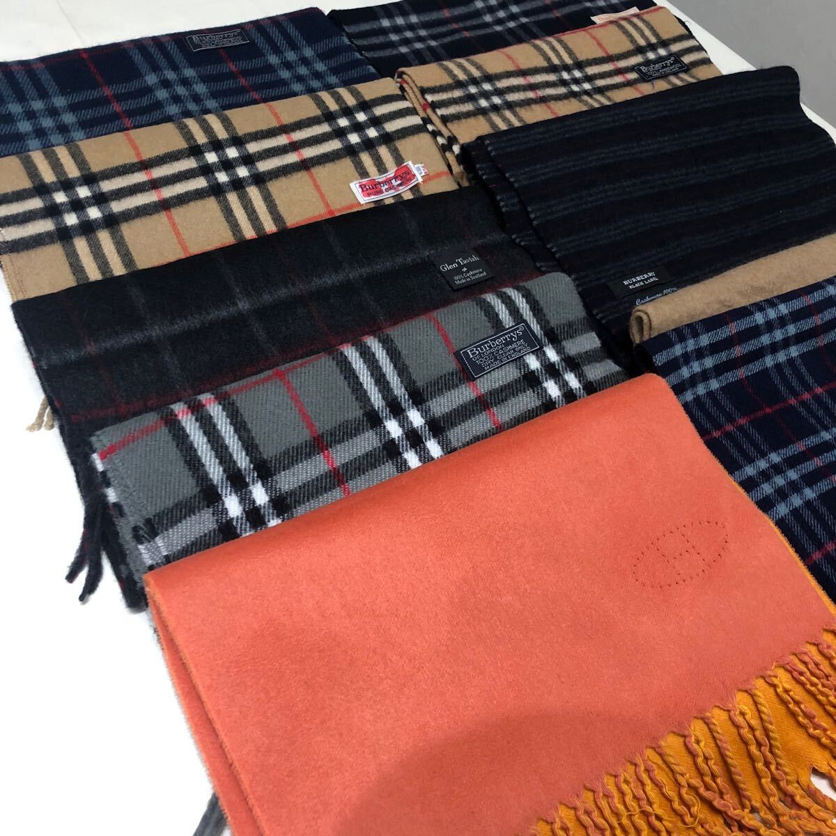ブランドマフラー 10点セット BURBERRY HERMES Glen Tavish ブランドマフラー 10点セット BURBERRY HERMES Glen Tavish