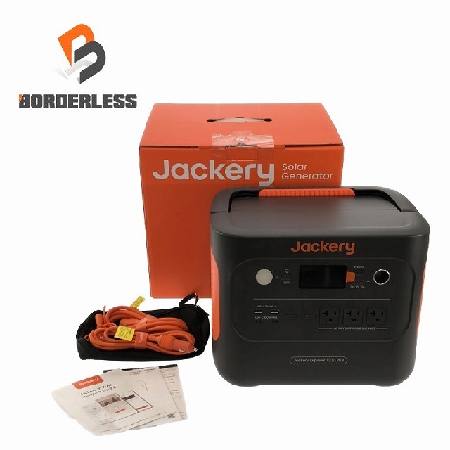 大学 兄弟割引 ☆未使用品☆ Jackery 102991 非常用電源 防災 キャンプ アウトドア 2000W 1264.64Wh JE-1000C Plus 1000 ポータブル電源 ジャクリ 発電機