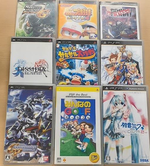 L0114-08　PSP　PlayStation Portable　ソフト×9　本体×1