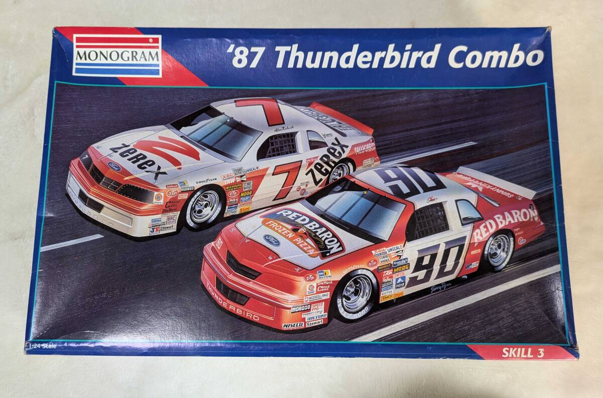 モノグラム(MONOGRAM) 1/24 '87 サンダーバード コンボ Thunderbird Combo ストックカー Stock Car 未組立プラモデル