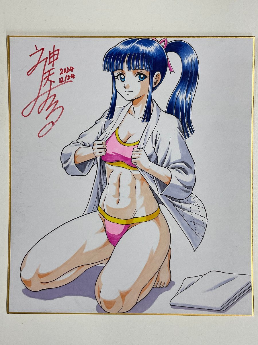 プラレス三四郎 神矢みのる描き下ろしイラスト 著者直筆サイン プラレス三四郎 神矢みのる描き下ろしイラスト 著者直筆サイン
