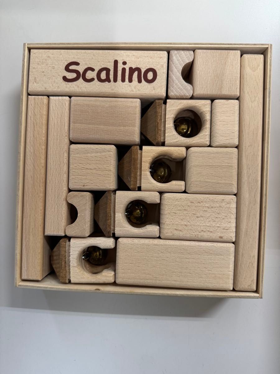 Scalino スカリーノ 水車 鉄琴 鈴の塔セット 知育玩具 積み木 Scalino スカリーノ 水車 鉄琴 鈴の塔セット 知育玩具 積み木