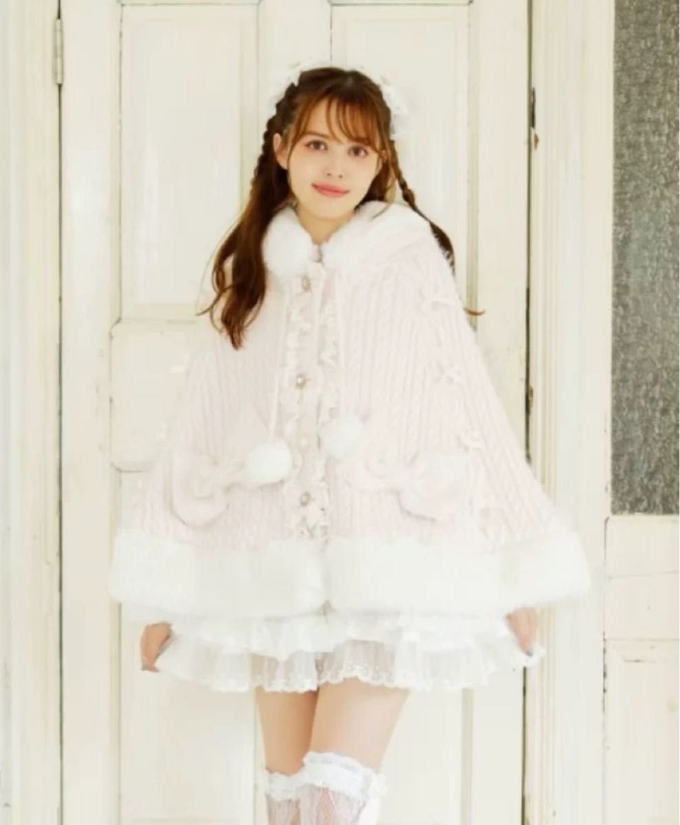 LIZLISA ポンポンリボンニットポンチョ|Yahoo!フリマ(旧PayPay LIZLISA ポンポンリボンニットポンチョ|Yahoo!フリマ(旧PayPay