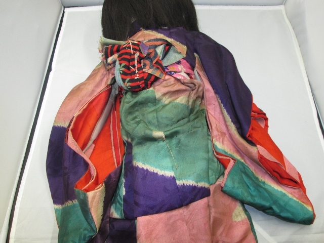【572】古い市松人形 抱き人形 明治~大正期 約60cm レトロ アンティーク