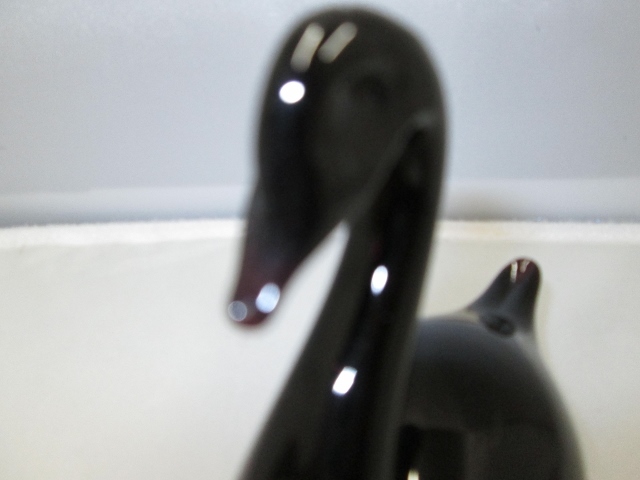 【574】スウェーデン　黒鳥　アートクリスタル　置物　Marcoliｎ　マルコリン　ハンドメイド　オブジェ_画像6