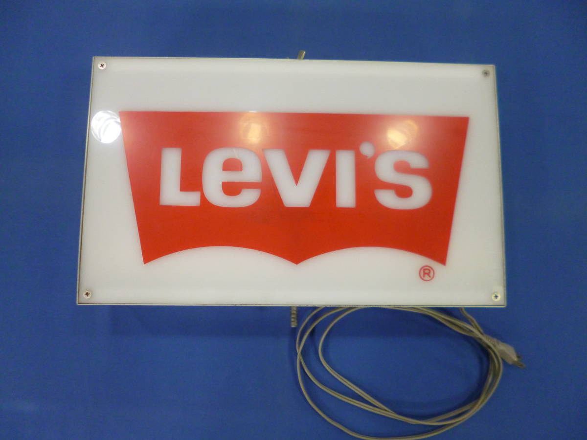 一流の品質 リーバイス 電光看板 希少 非売品 店頭販促用 電光“LEVI'S”文字 看板