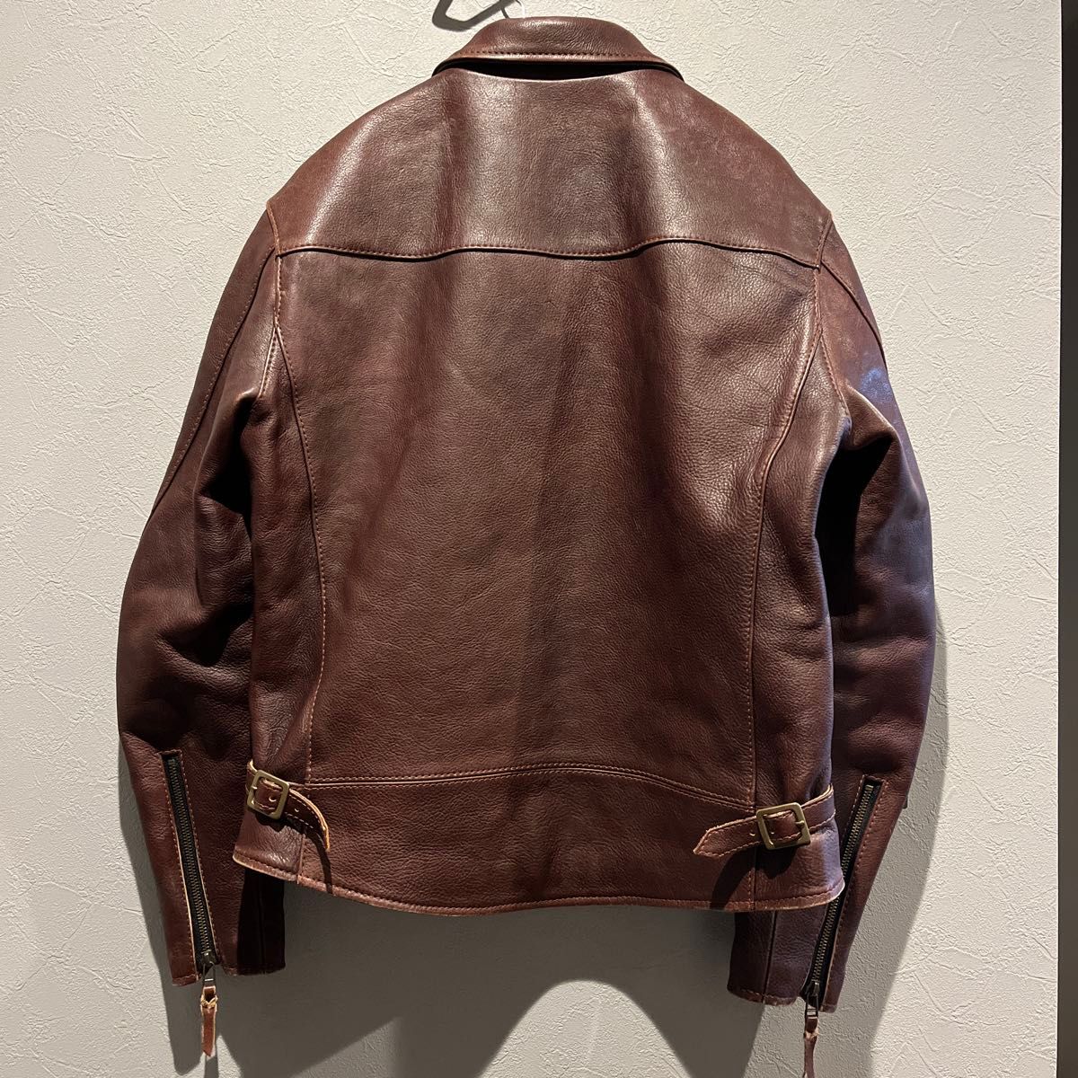 美品 天神ワークス TENJIN WORKS レザージャケット シングル 美品 天神ワークス TENJIN WORKS レザージャケット シングル
