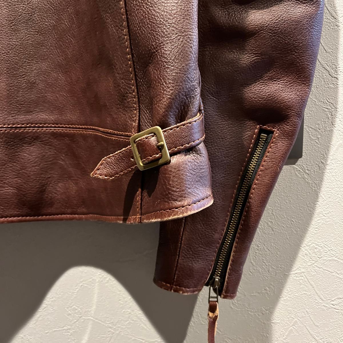 美品 天神ワークス TENJIN WORKS レザージャケット シングル 美品 天神ワークス TENJIN WORKS レザージャケット シングル