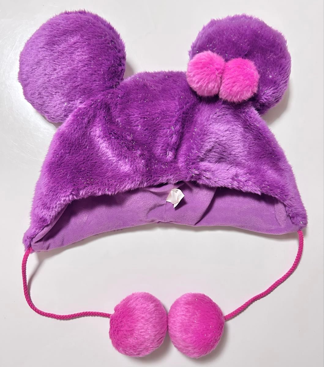 レア【使用頻度少・美品】ミニーマウス ファンキャップ パープル レア【使用頻度少・美品】ミニーマウス ファンキャップ パープル