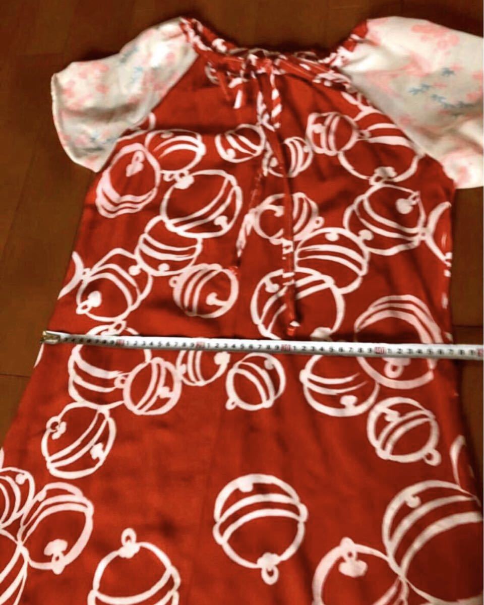 ヤフオク 着物リメイク長襦袢 羽織裏地利用 半袖チュニッ ヤフオク 着物リメイク長襦袢 羽織裏地利用 半袖チュニッ