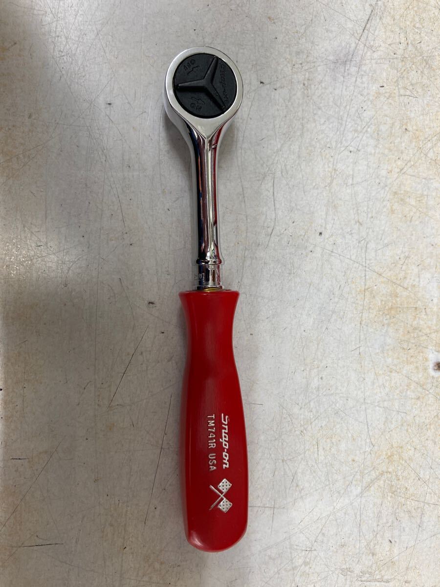 超希少品 Snap-on ラチェットハンドル T M741 R 【長期保管品】 超希少品 Snap-on ラチェットハンドル T M741 R 【長期保管品】